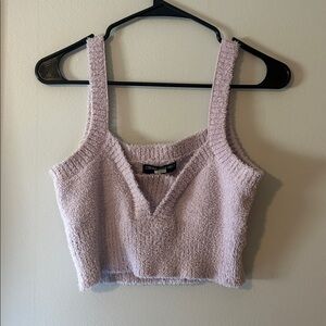Central Park West Lilac Textured Tank Top